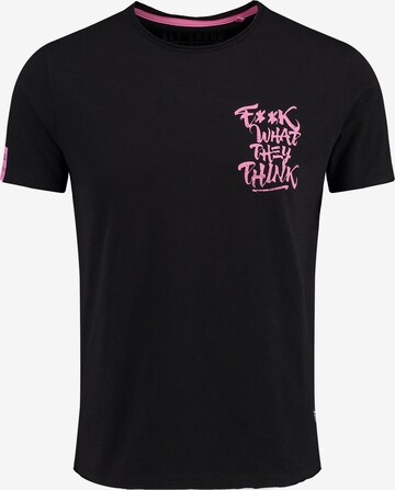 Key Largo Shirt 'MT WHAT' in Black: front