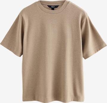 Next Тениска 'Premium' в бежово: отпред