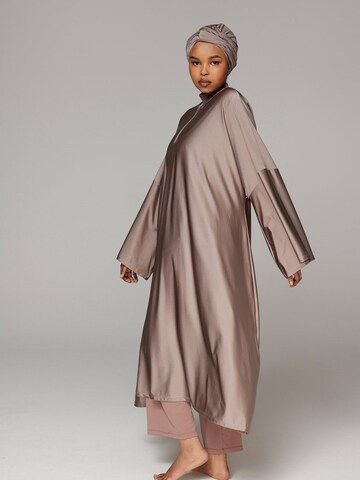 SIYA Swimwear T-shirt Swimsuit dress 'Cover-up' in Grey