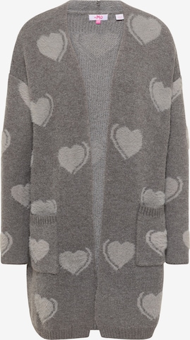 MYMO Knit Cardigan in Grey: front