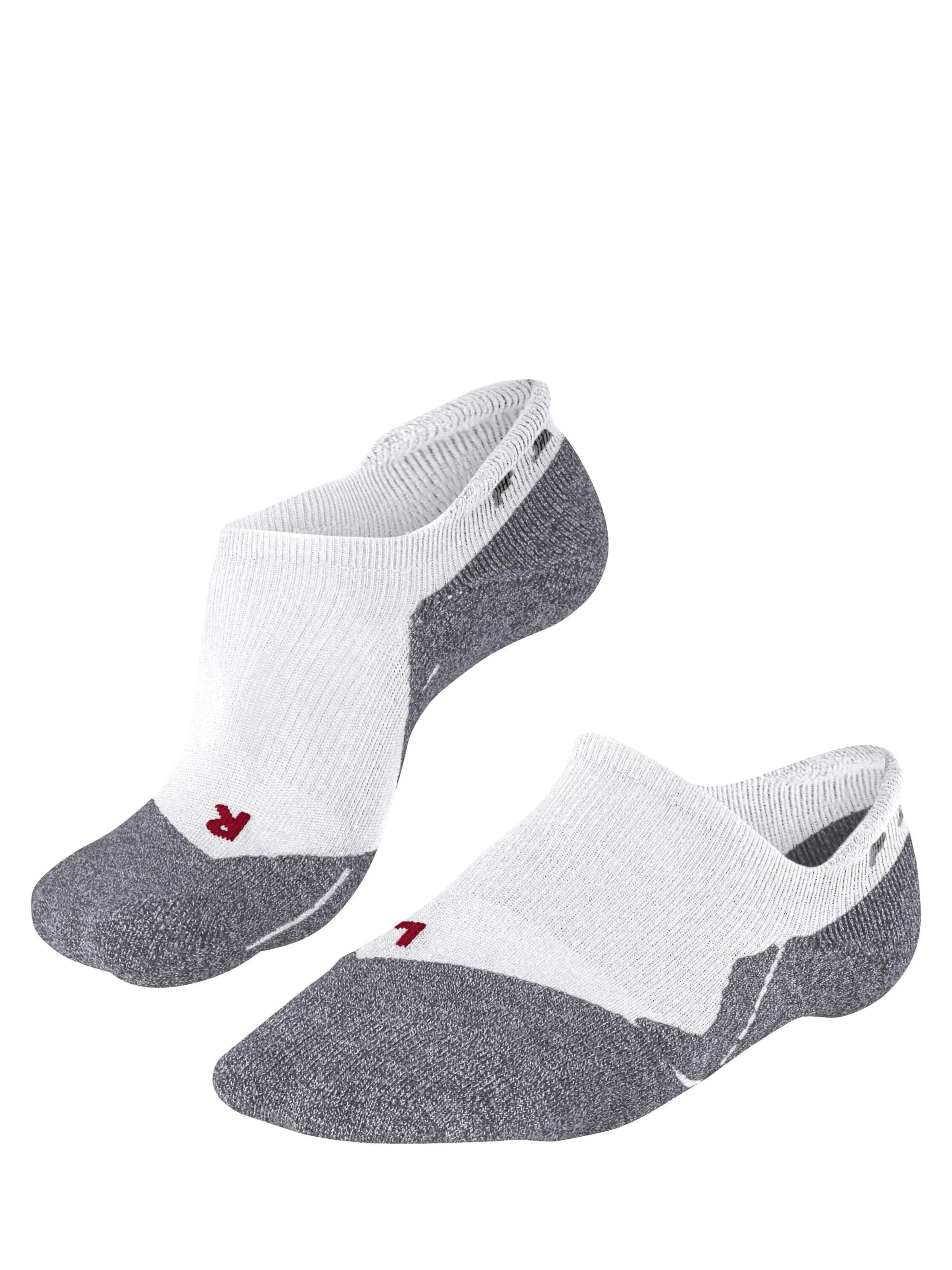 FALKE Athletic Socks 'RU3 Comfort Invisible' in White: front