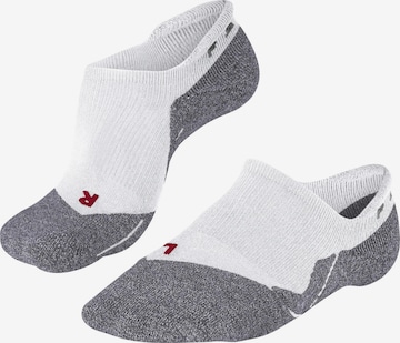FALKE Athletic Socks 'RU3 Comfort Invisible' in White: front