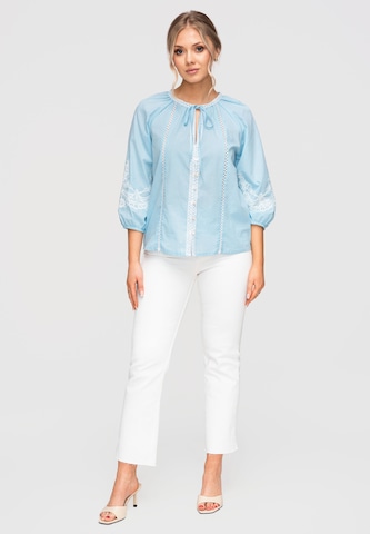 Ombre Blouse in Blue