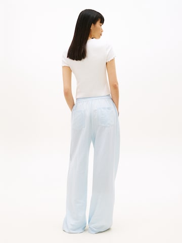 Tommy Jeans Wide leg Broek in Blauw