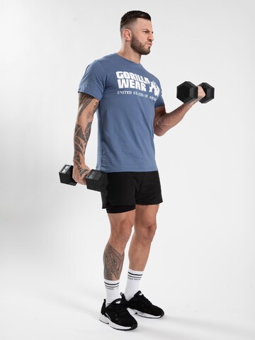 T-Shirt fonctionnel 'Classic' Gorilla Wear en bleu