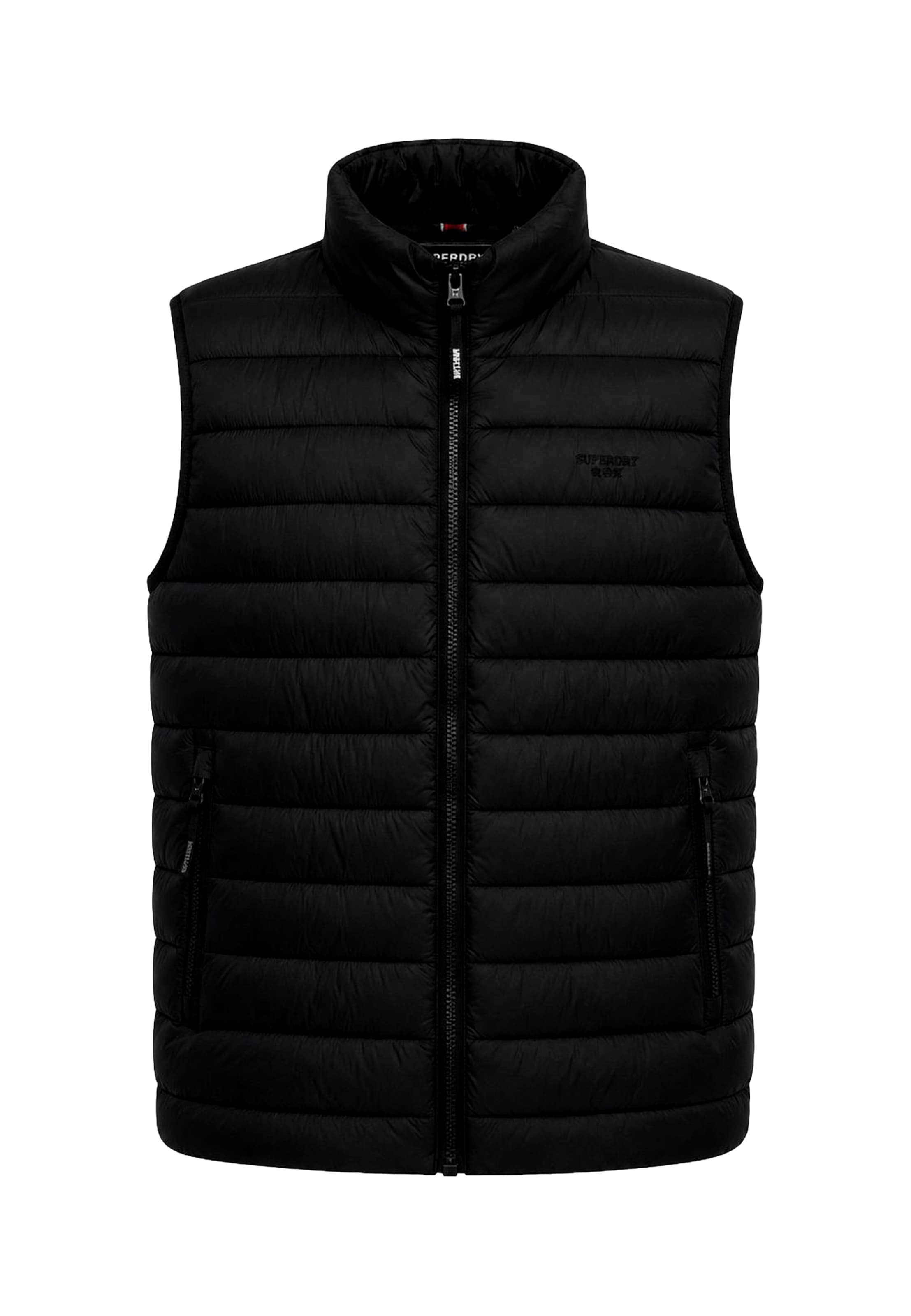 Superdry & Co - Chaleco 'FUJI LITE' en negro: frente