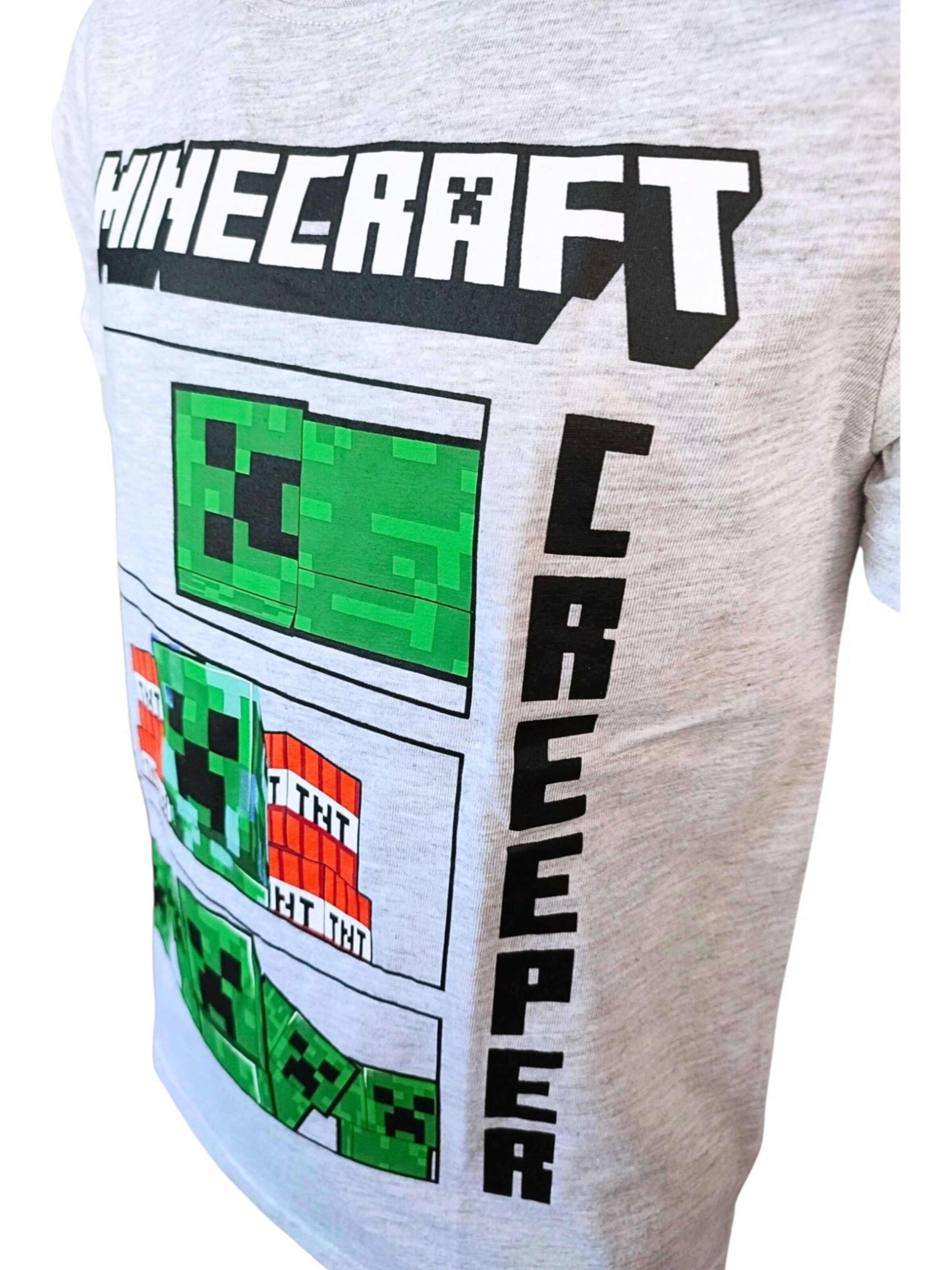 Minecraft Shirt 'Minecraft Creeper' in Grey