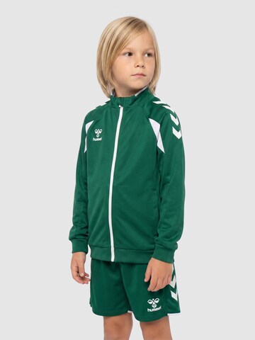 Hummel Sports sweat jacket 'Core 2.0' in Green: front