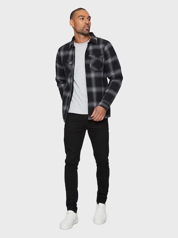 Threadbare Regular fit Button Up Shirt in Grey