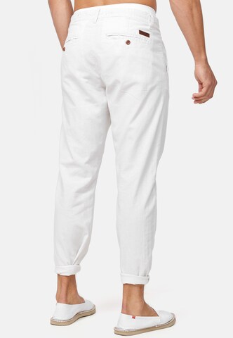 Regular Pantalon 'Veneto' INDICODE JEANS en blanc