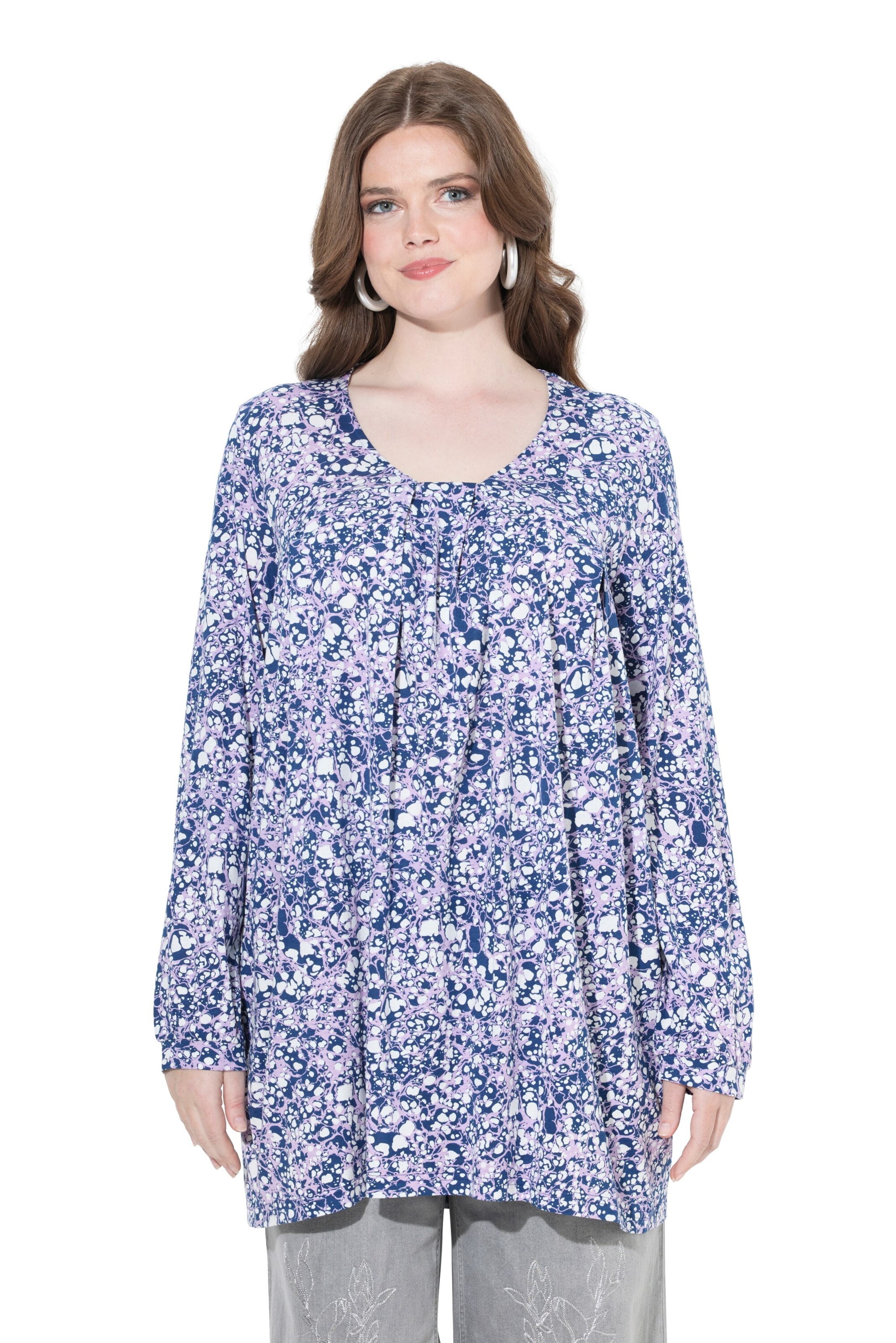 Ulla Popken Shirt in Blau: Vorderseite