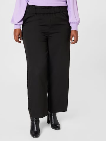 Noisy May Curve Loose fit Trousers 'LUCAS' in Black: front