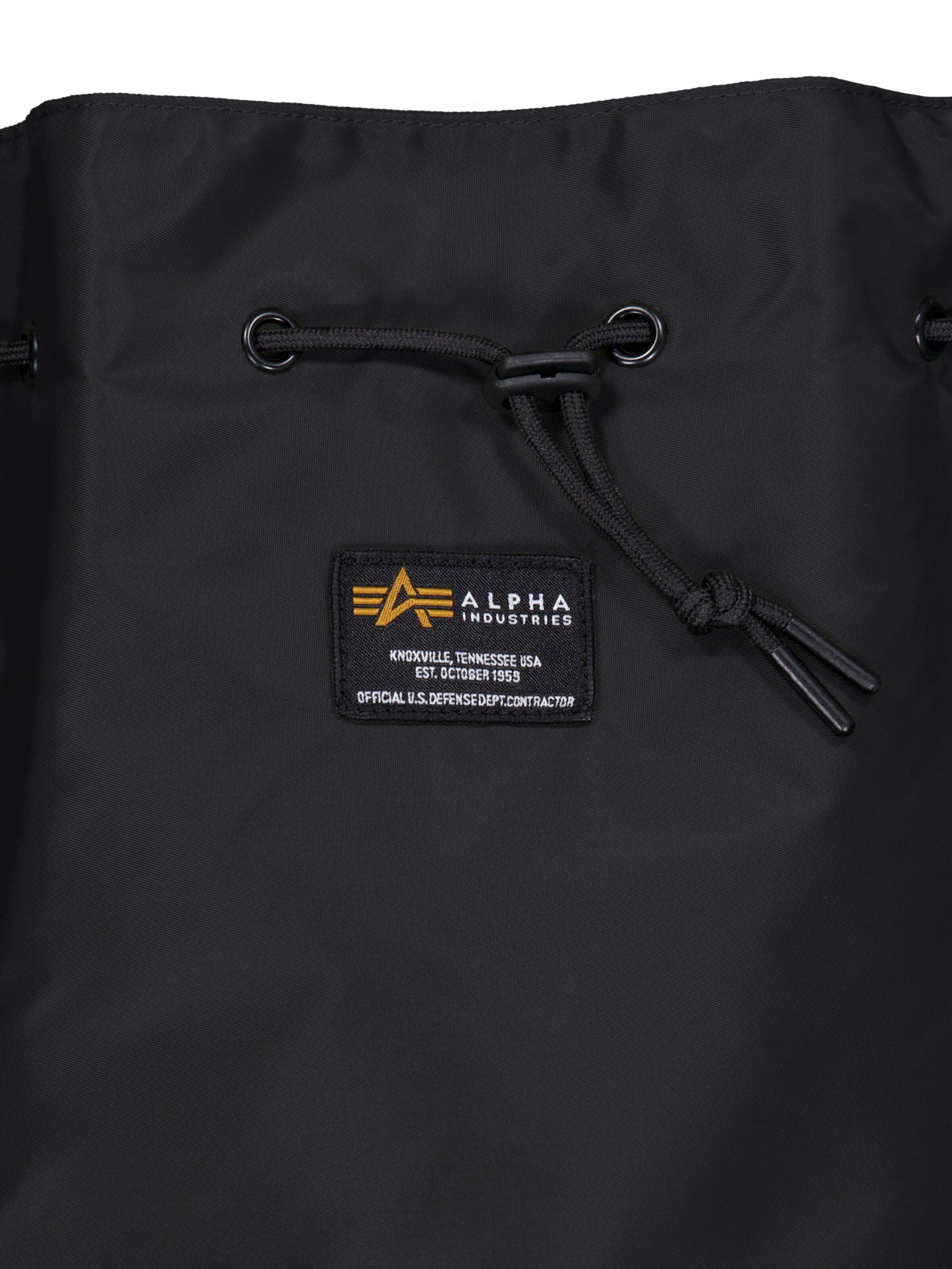 ALPHA INDUSTRIES Buideltas in Zwart