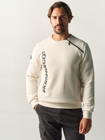 KOROSHI Sweatshirt in Weiß: Vorderseite