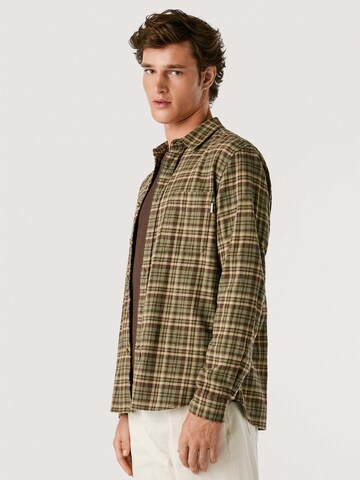 Pepe Jeans Regular fit Button Up Shirt 'Crownley' in Green