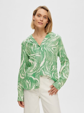 SELECTED FEMME Blouse 'Sirine' in Green: front