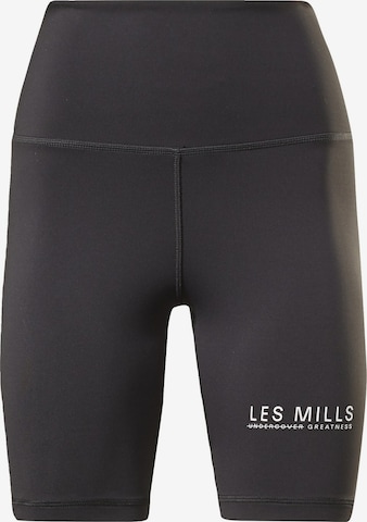 ReebokSkinny Sportske hlače 'Les Mills' - crna boja