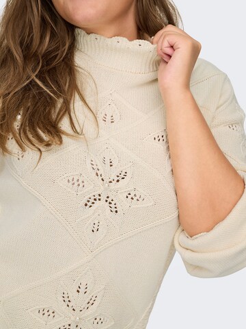 ONLY Carmakoma Sweater 'CARNICOLINE' in Beige