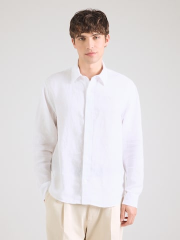 Abercrombie & Fitch Regular fit Skjorta 'FEB4' i vit: framsida