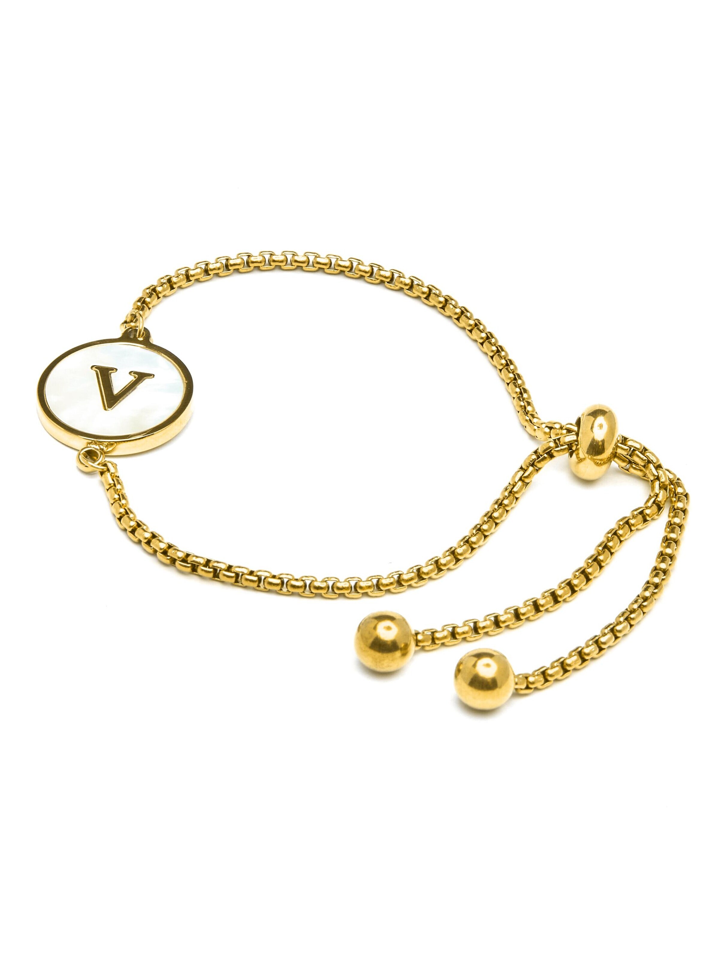 Bracelet 'Alphabet' Luxenter en or