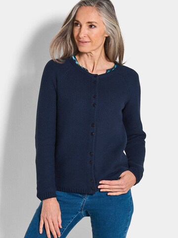 Goldner Gebreid vest in Blauw: voorkant