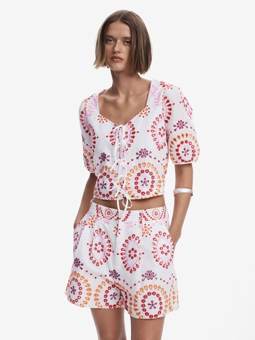 Desigual Обычный Штаны в Белый