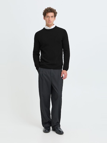 Casual Friday - Pullover 'CFKarl' em preto: frente