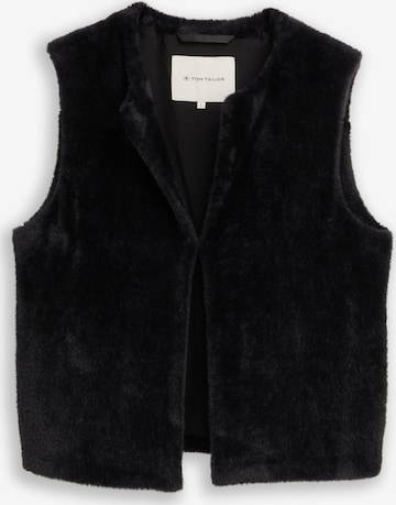 TOM TAILOR - Chaleco en negro: frente
