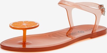 Katy Perry T-bar sandals 'THE GELI' in Orange: front