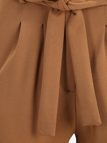 JDY Tall Slim fit Pleat-Front Pants 'TANJA' in Brown