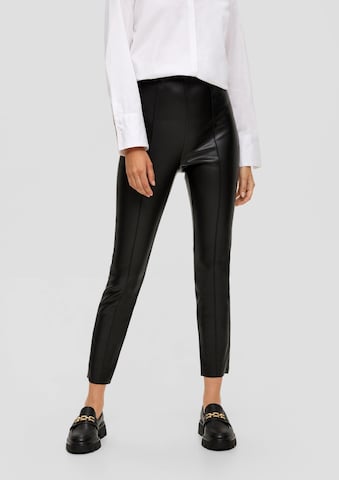 s.Oliver BLACK LABEL Skinny Hose in Schwarz: Vorderseite