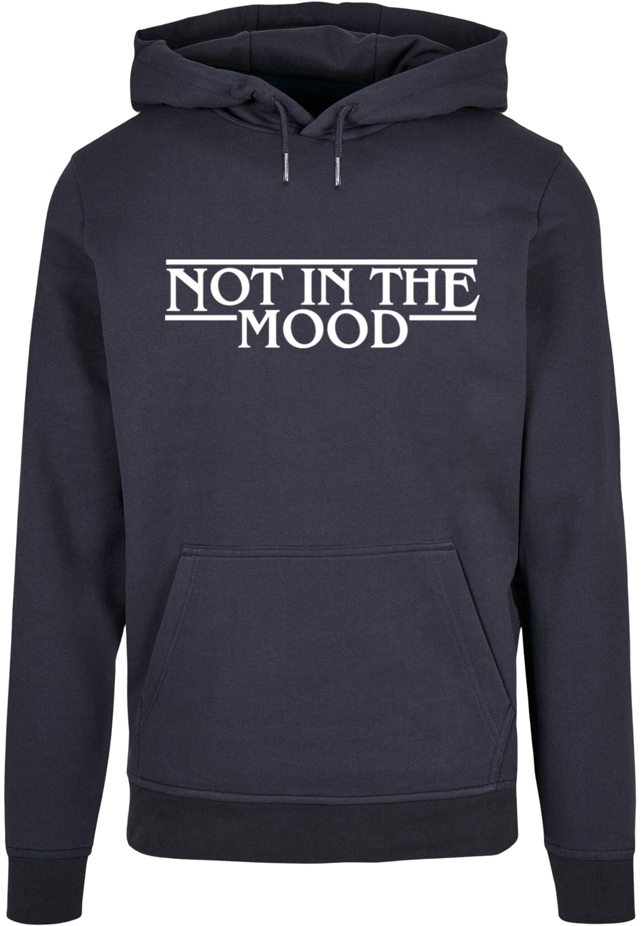 Merchcode Sweatshirt 'NITM - Stranger Mood' in Blau: Vorderseite