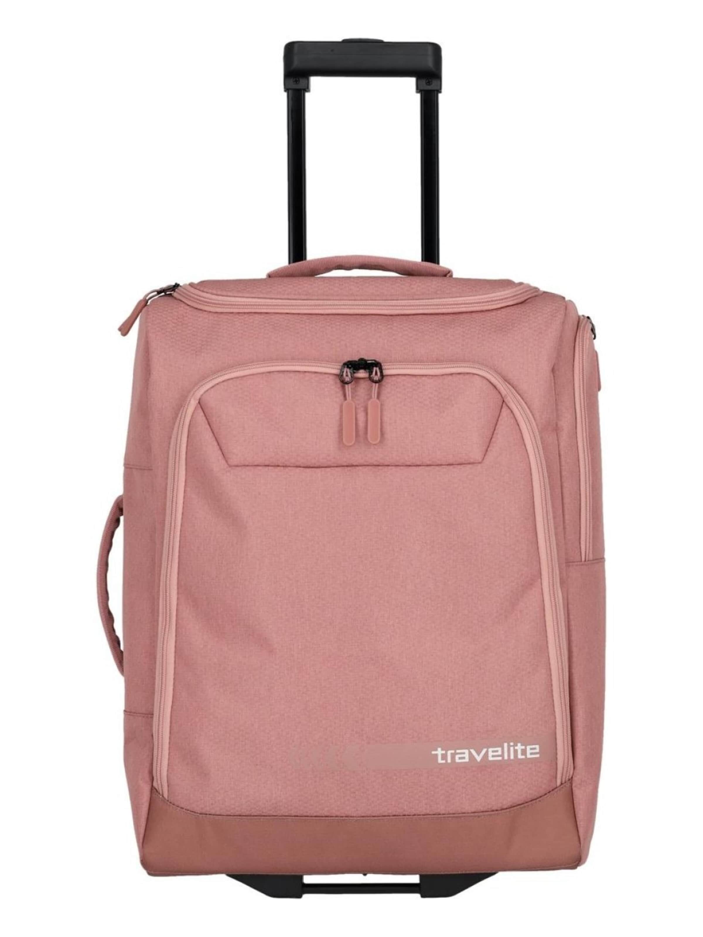 Trolley di TRAVELITE in rosa: frontale