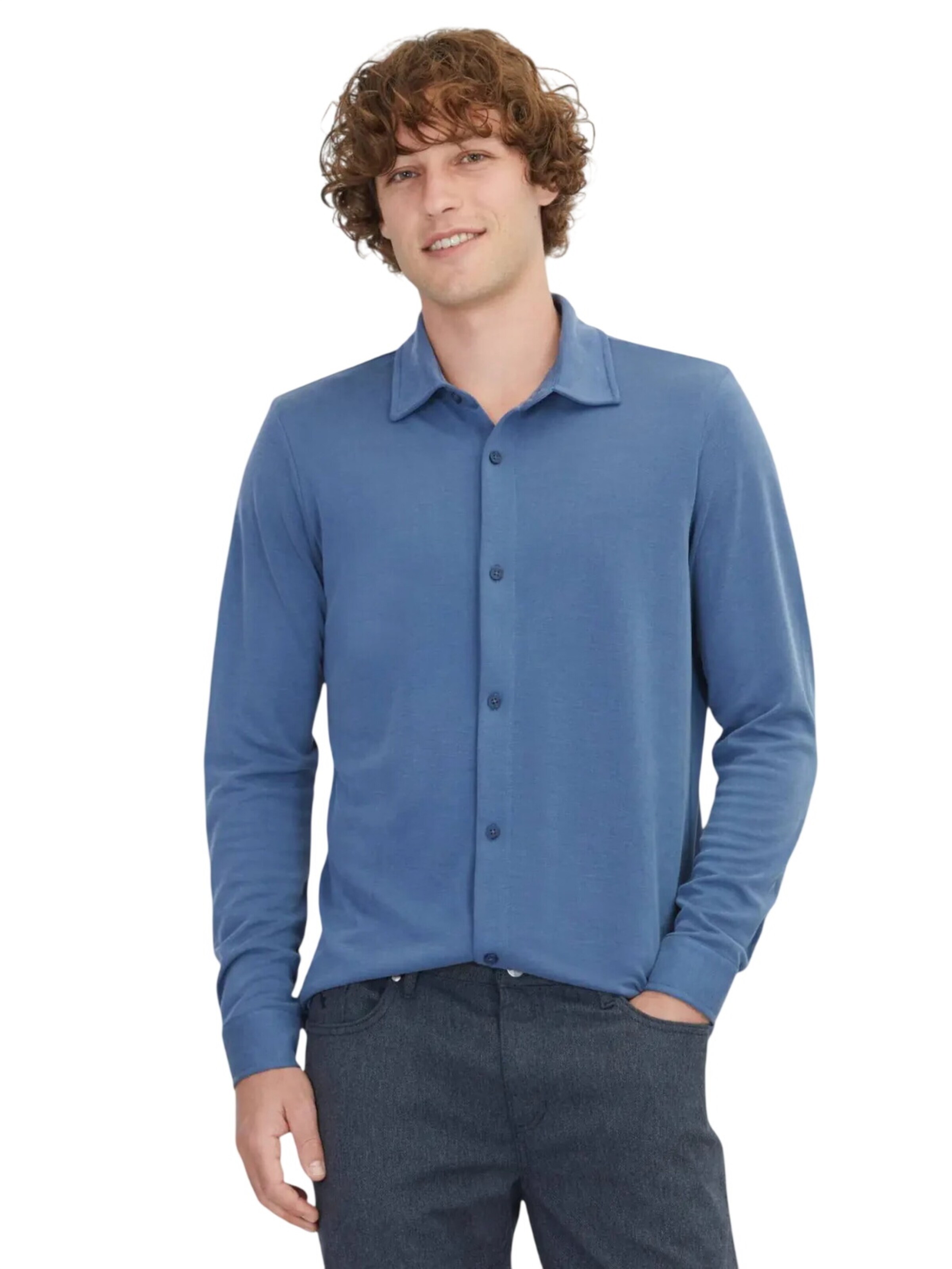 KİP Regular fit Button Up Shirt in Blue: front