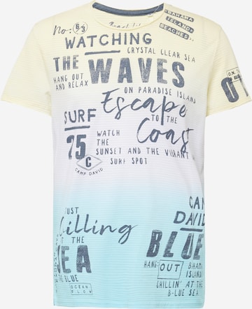 CAMP DAVID T-Shirt 'Beach Life' in Gelb: predná strana