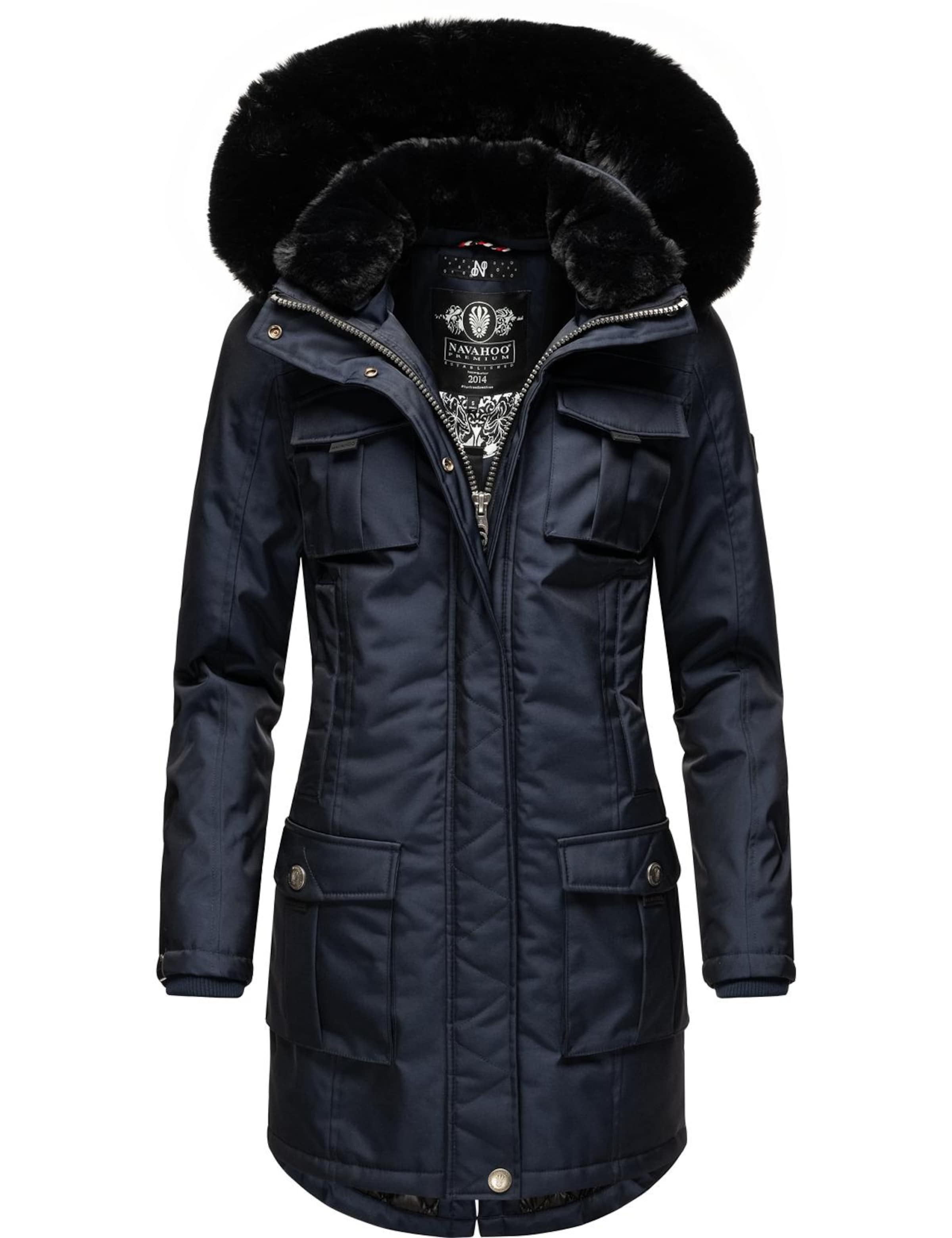 NAVAHOO Функционално яке 'Tiniis' в синьо: отпред