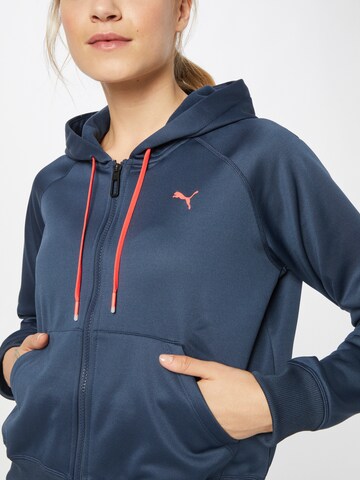 PUMA Sports sweat jacket in Blue