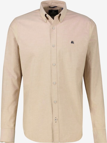LERROS Button Up Shirt in Beige: front