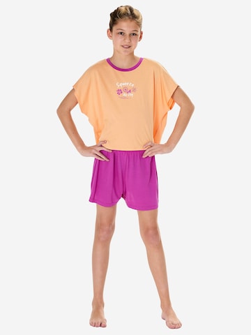 Pyjama ' Teens Nightwear ' SCHIESSER en orange : devant