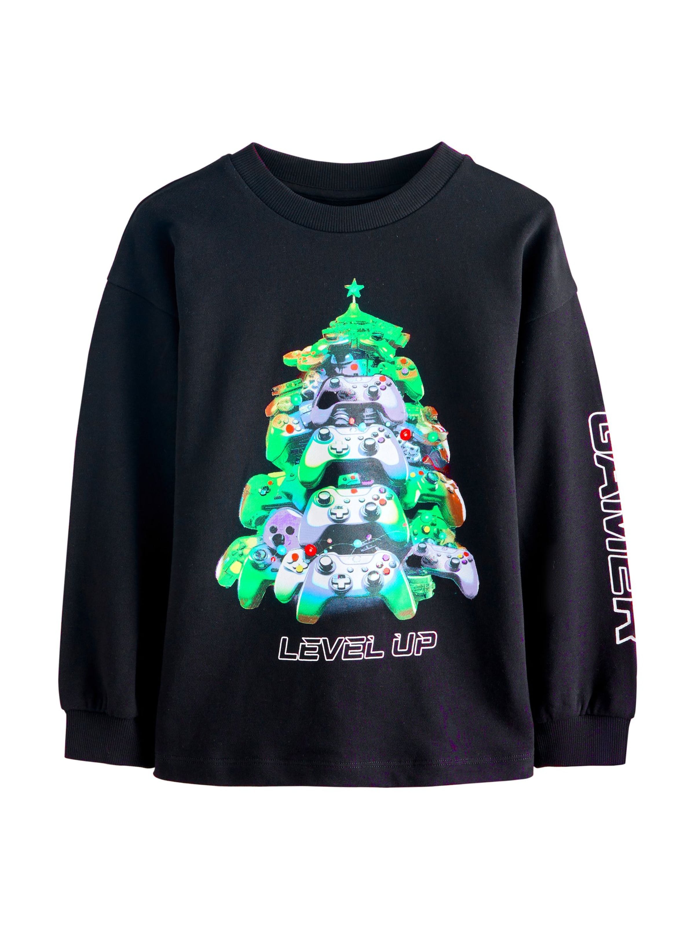 melns Next Sportisks džemperis: no priekšpuses