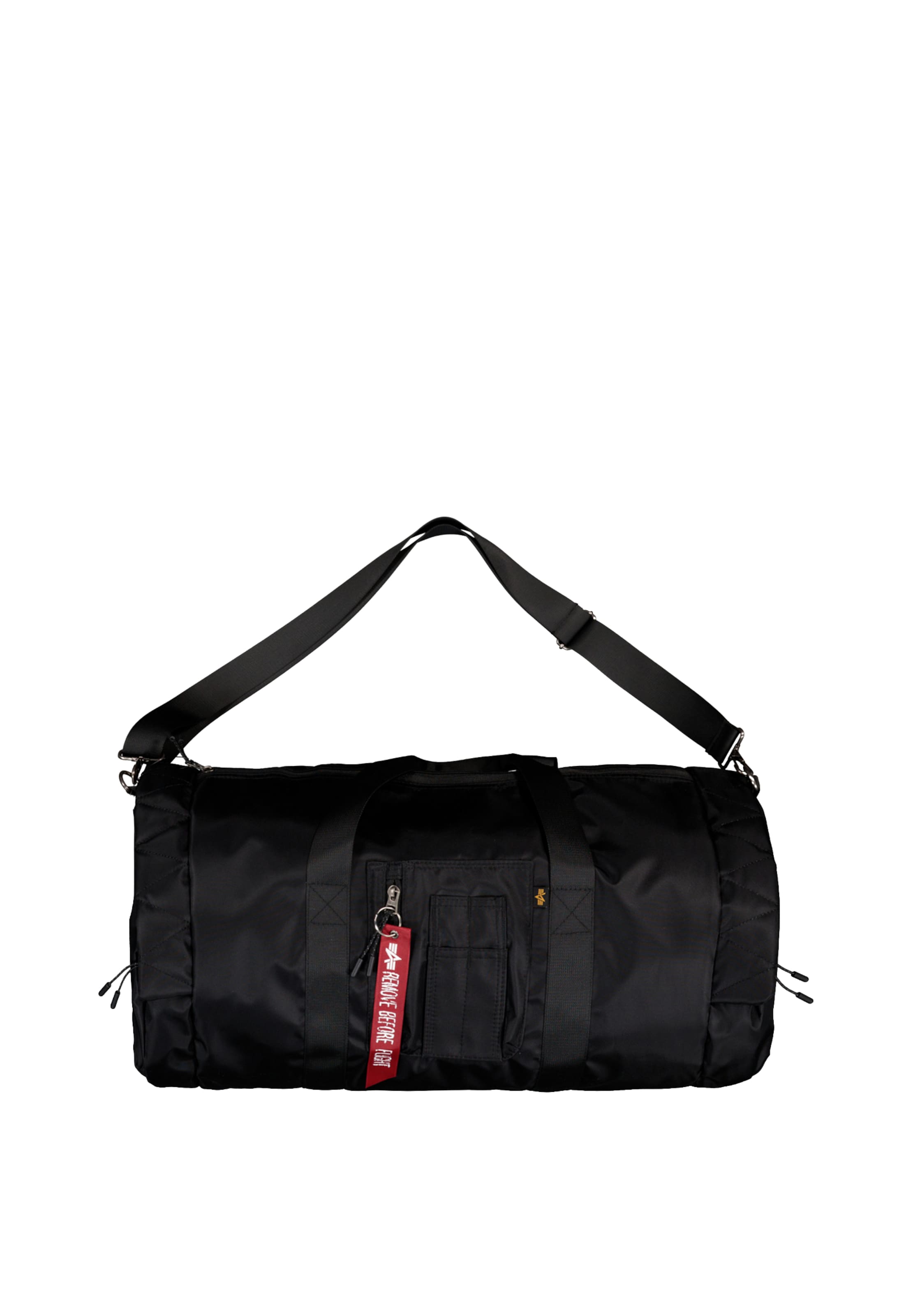 melns ALPHA INDUSTRIES Ceļojumu soma 'MA-1': no priekšpuses