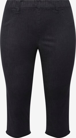 Pantalon Ulla Popken en noir : devant