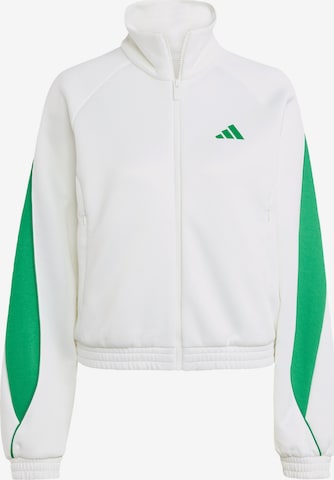 Jachetă de trening 'Stadium' de la ADIDAS SPORTSWEAR pe alb: față