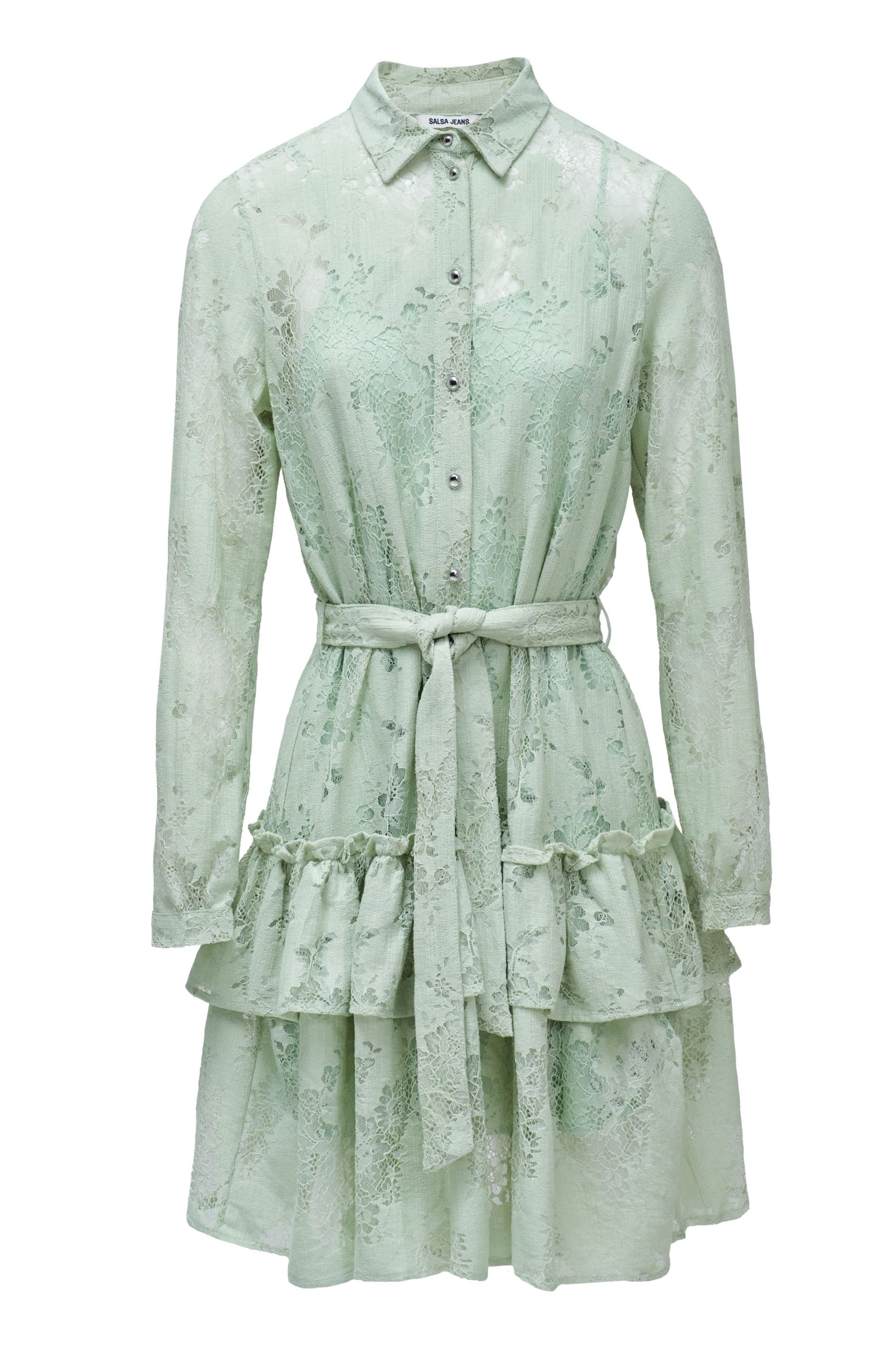 Salsa Jeans Kleider in Grün: Vorderseite