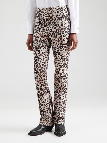 Bootcut Pantalon Marc Cain en marron : devant