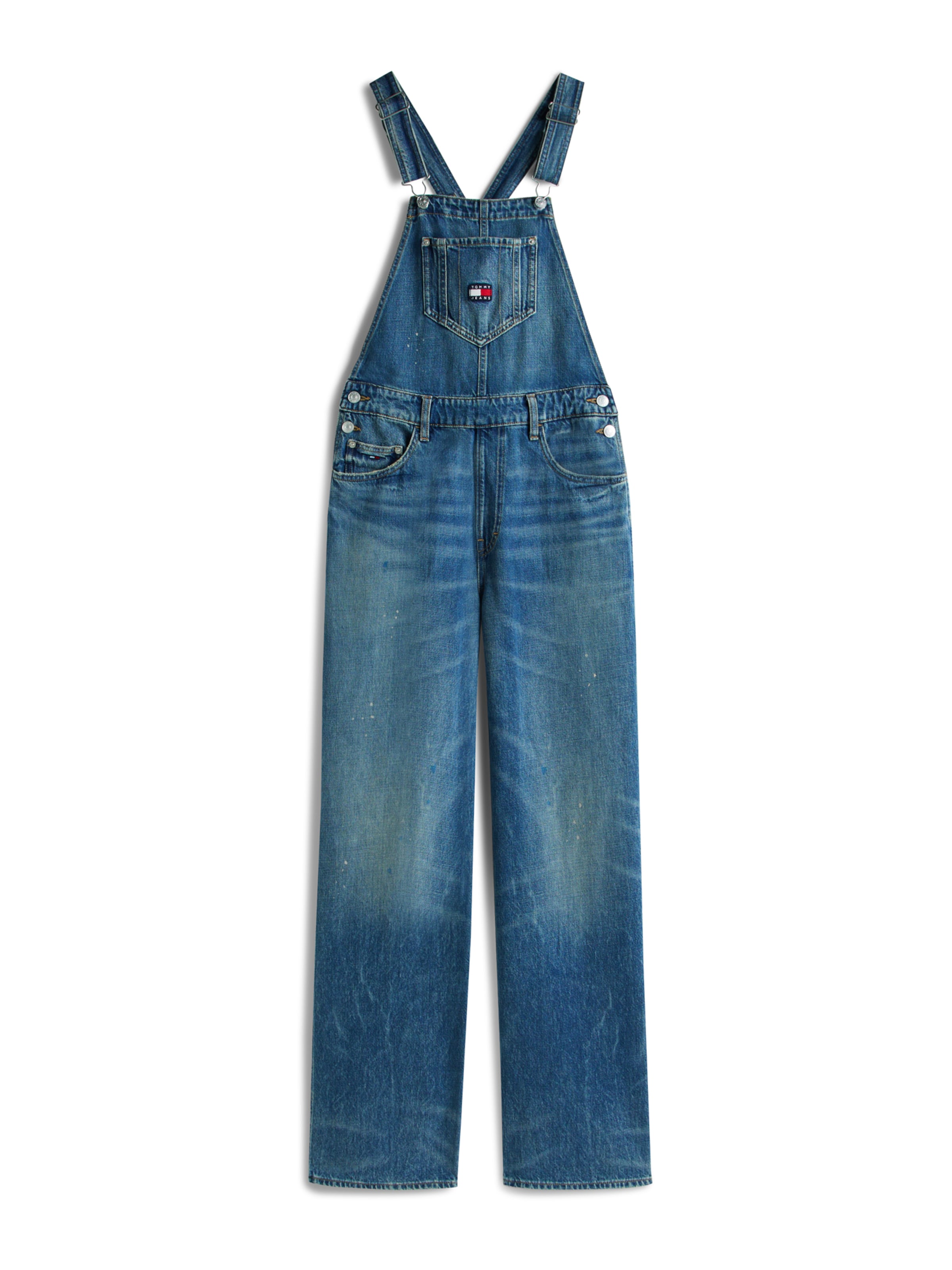 mėlyna Tommy Jeans Laisvas Džinsinis kombinezonas 'MIA': priekis