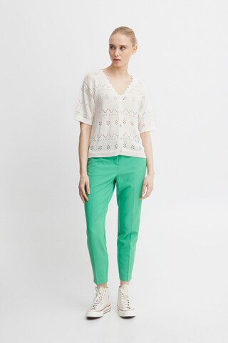 ICHI Knit cardigan 'LALUHA CA2' in White