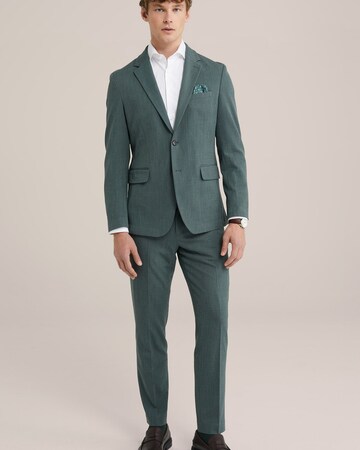 WE Fashion - Slimfit Pantalón de pinzas en verde