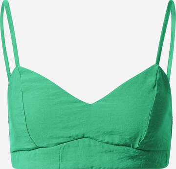 Nasty Gal Bustier BH in Groen: voorkant