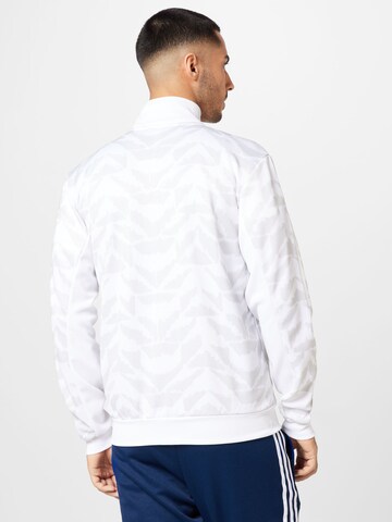 ADIDAS SPORTSWEAR Athletic Zip-Up Hoodie 'Tiro Suit-Up' in White